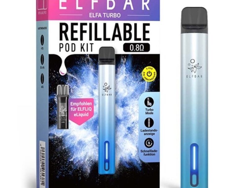 Elfa Turbo Refillable Pod Kit Blue
