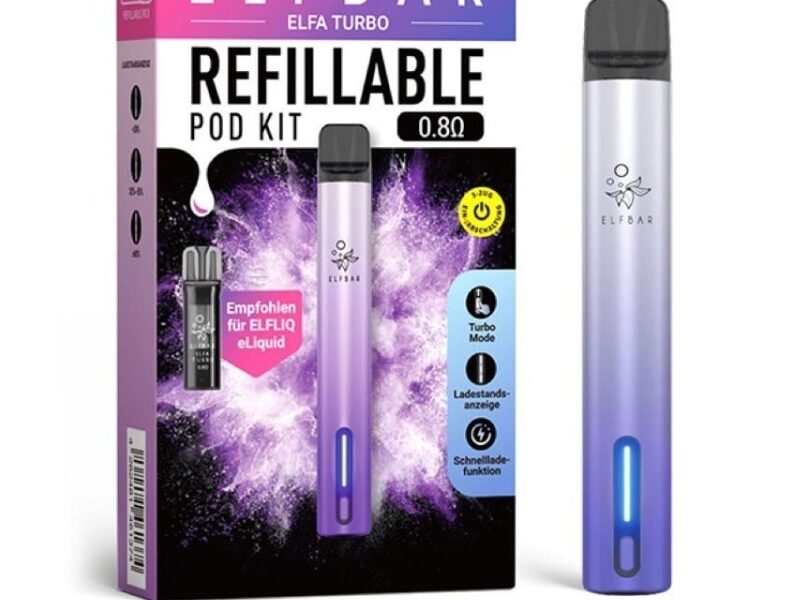 Elfa Turbo Refillable Pod Kit Purple